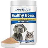 Doc Roy’s Healthy Bones Calcium Phosphorus Supplement Vitamin for Puppies, Dogs, Kittens & Lactating Females, Supports Strong Bones, Teeth & Muscle, Roast Beef & Liver Flavored, 700g Granules