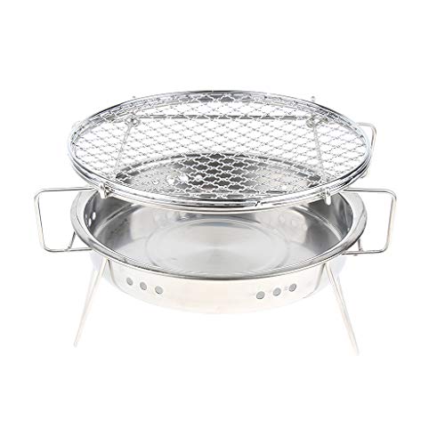 YIJU Churrasqueira Portátil Dobrável para Acampamento Grelhador a Carvão Ferramenta de Fogão de Emer