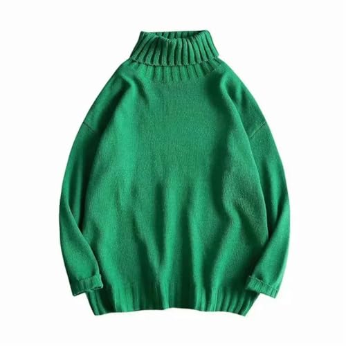 Men Turtle Neck Sweater Versatile Slims Smooths Silhouette Sleeve Thickened Knit Sweater3