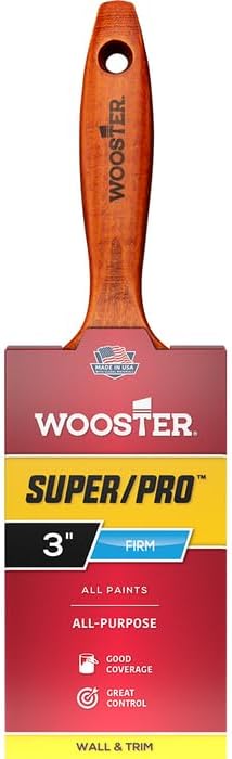 6-Pack of 3” Wooster J4104 Super/Pro Ermine Varnish Paint Brush