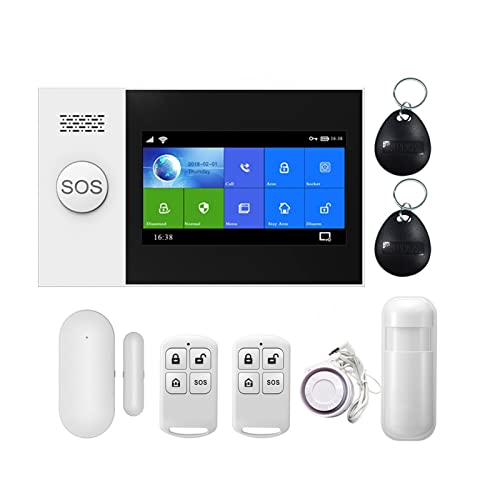 Kit Alarma Casa, PG-107 4G Casa inalámbrica de tuya Wifi gsm Seguridad del hogar con sistema de alarma antirrobo del sensor de detector de movimiento(A1.)