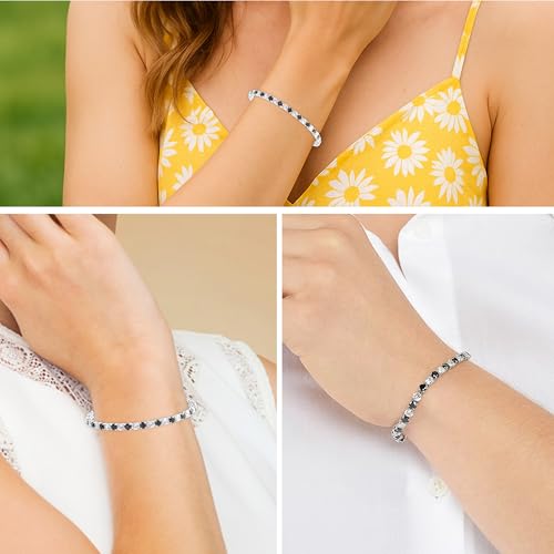 Tennis Bracelets for Women Trendy - Cubic Zirconia Bracelet for Women - Dainty Cute Fashion Womens Bracelets CZ Jewelry - 8" Inches2