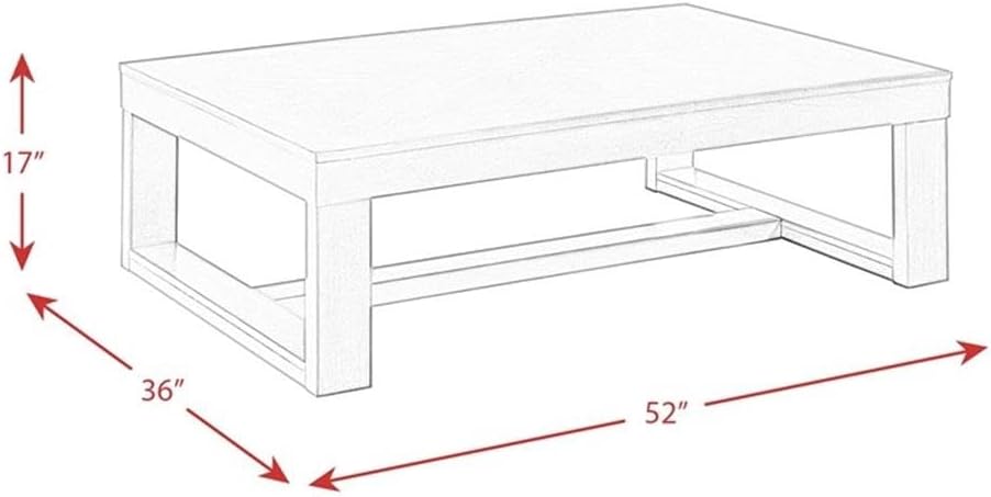 Picket House Furnishings Drew Rectangle Coffee Table