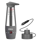 Uniox Car Cigarette Lighter DC12V Electric Kettle Boil Water Heating Cup Vacuum Insulated Automatic Working (Gray)