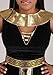 Dreamgirl Women's Exquisite Cleopatra Costume, Black/Gold, Small