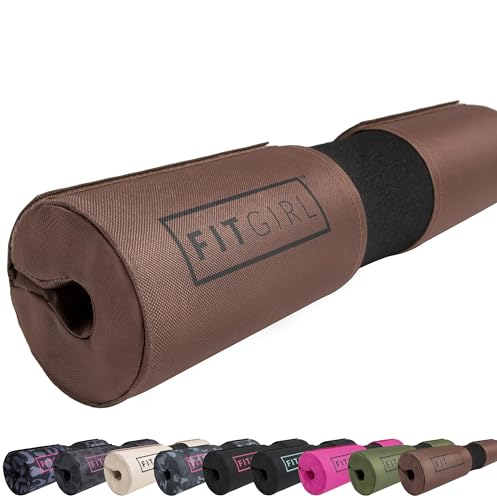 Image of FITGIRL - Squat Pad and Hip Thrust Pad for Leg Day, Barbell Pad Stays in Place Secure, Thick Cushion for Comfortable Squats Lunges Glute Bridges, Olympic Bar and Smith Machine