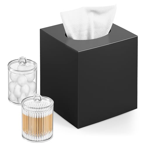 Tissue Box Cover, Square Facial Acrylic Tissue Box Holder with