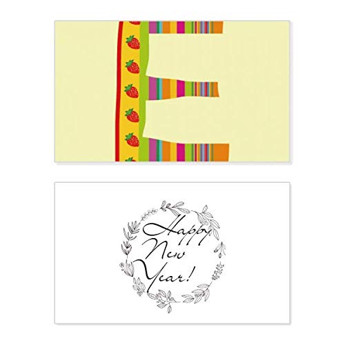 Carte de Nouvel An E Fraise Fruit pour accompagner vos cadeaux