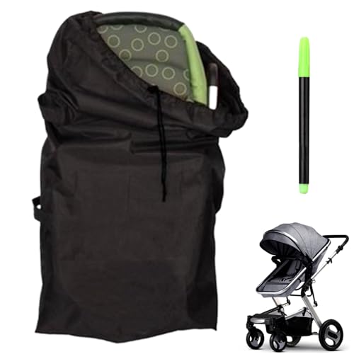Cutiolly Bolsas de Transporte para Carritos de Bebe,Bolsa de Viaje para Cochecito,Bolsa Carro Bebe,Funda Carrito Bebe,Bolsa Impermeable de Viaje para Avión,114 x 50 x 30cm