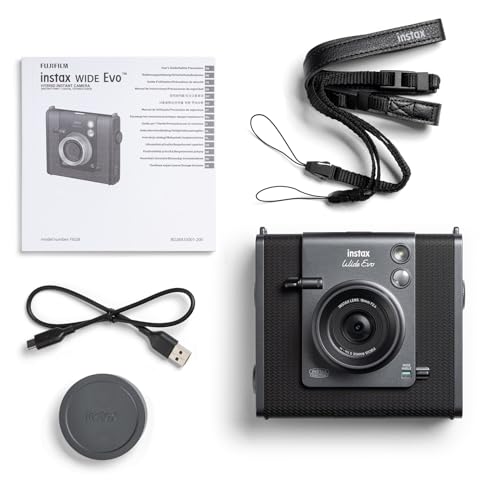 Image of INSTAX Wide EVO 2-in-1 Instant Film Camera and Printer, Rear LCD Screen, 10 Lens and 10 Film Filters, Wide-Angle Lens Function, uses INSTAX Wide Film Sold Separately