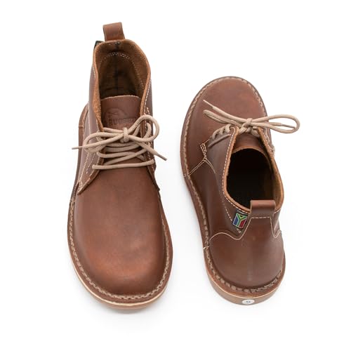 Image of OLD RUGGED Handmade Genuine Leather Vellie Chukka Boots with High Topline (Veld Skoene)