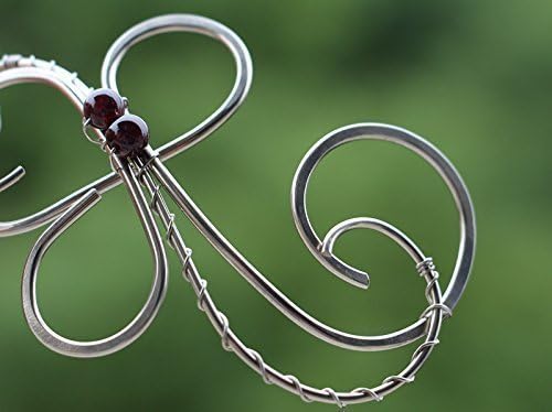 Vista 2 de Broche plateado para el cabello, pasador, suéter, bufanda, puños para el cabello, soporte para moño celta, regalo para ella