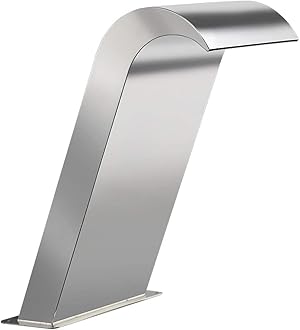 Deepak Display Stainless Steel 304 Pool Fountain Silver Color for Ground Pools Garden Outdoor Waterfalls Sheer Descent Pond Wate