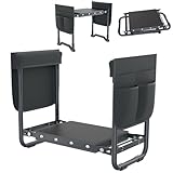 Diseño fácil de usar: diseño plegable, ahorra espacio y es fácil de transportar. Los pasamanos de doble cara hacen que sea fácil de levantarse y son fáciles de usar incluso para personas mayores. Viene con una bolsa de herramientas para un fácil almacenamiento de tijeras y palas