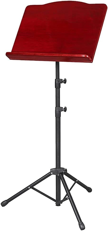Music Stands Portable Folding Music Holder Adjustable Height Wooden Book Board Sheet Music Stands Retro Style Bookshelf,