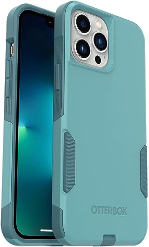 Image of OtterBox Commuter Series Case for iPhone 13 Pro Max & iPhone 12 Pro Max (Only) - Non-Retail Packaging - Riveting Way (Teal)