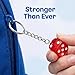 1 Dozen Bunco Dice Key Chains - Perfect for Bunco Night Gifts, Prizes, Casino-Themed Wedding Favors, and Party Supplies