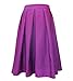 Face N Face Women's High Waisted A line Street Skirt Skater Pleated Full Midi Skirt Small Purple