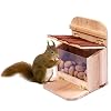 SH-RuiDu Eekhoorn Feeder, Outdoor Eekhoorn Feeder Hangende Eekhoorn Voedingsdoos Houten Huis voor Tuin Yard Boom