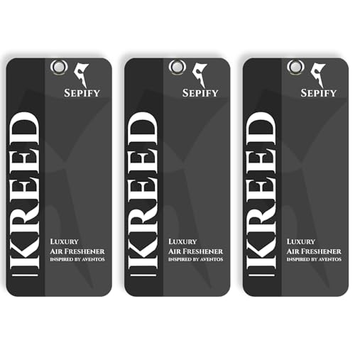 Sepify Luxury Car Air Fresheners | Kreed Fragrance Scent | Pack of 3 | Long-Lasting, Strong Perfume-Inspired Freshener | Gifts for Men, Luxury Car Accessories