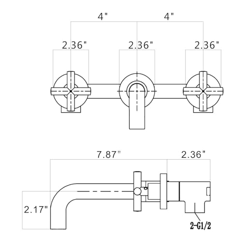 Robinet de lavabo de salle de bain moderne mitigeur de haute qualité chrome