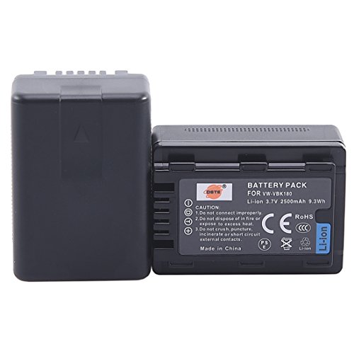 Batería VW-VBK180 DSTE recargable de iones de litio compatible con Panasonic HC-V100 y HDC-SD60