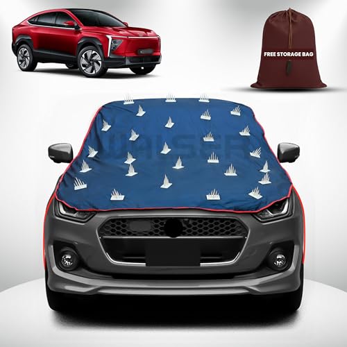 Image of WALSER Spike Car Cover for Mahindra XEV 9e | Anti-Climb Nail Guard for Dogs & Monkeys | Protects Bonnet, Roof & Dicky | UV, Dust & Snow Protection | Spike Cover with 4 Adjustable Hook