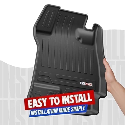 Image of Ertiga TPE Car Mats - All Weather Resistant Car Floor Mats | Anti Slip Full Coverage 3D Car Foot Mat | Waterproof Durable | Easy to Clean & Dust Free - Ertiga 2018
