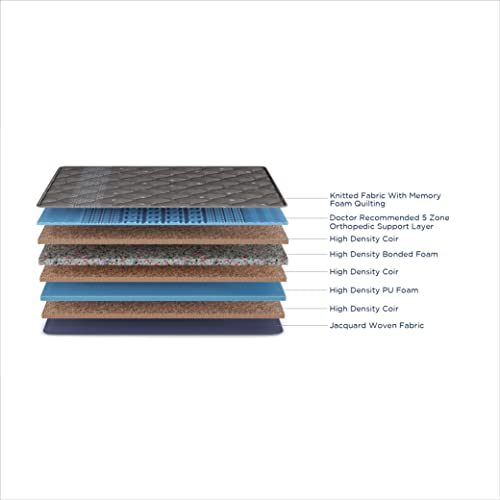 Image of Duroflex Strength - Orthopaedic Certified 6 Inch Single Size Coir Mattress (72x30x6 Inches)