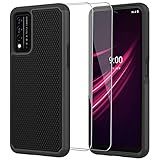 ONOLA for T-Mobile Revvl V Plus 5G Case, T-Mobile Revvl V+ 5G Case with HD Screen Protector [2Pack] Military-Grade Armor Defender Protective Phone Cover,for T-Mobile Revvl V 5G,Black