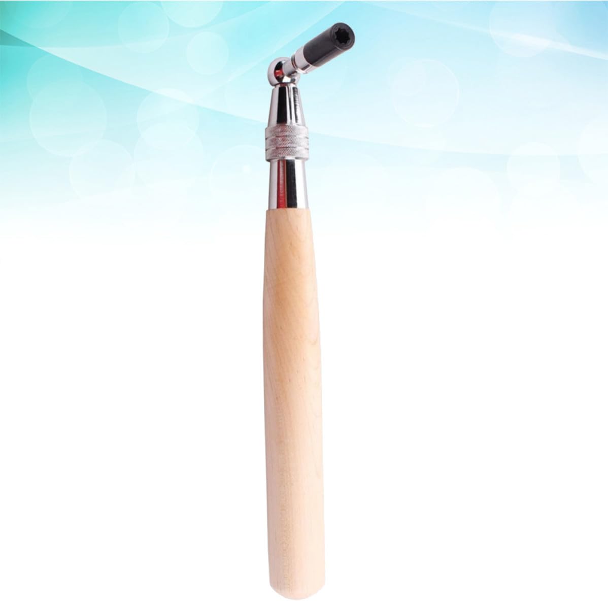Llave de Afinación de Piano Fácil Transporte y Martillo de Acero Inoxidable Mango de Madera Núcleo Octagonal para Uso Profesional