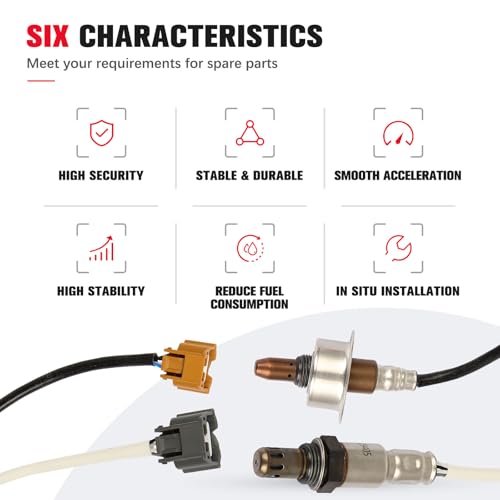Sensor de Oxígeno para Nissan Micra 2015-2019 2 piezas miniatura 5