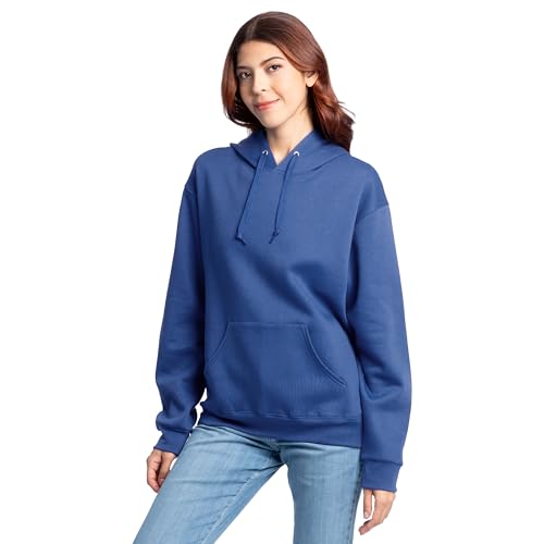 Image of Fruit of the Loom Men's Eversoft Fleece Pullover Hooded Sweatshirt, Moisture Wicking & Breathable