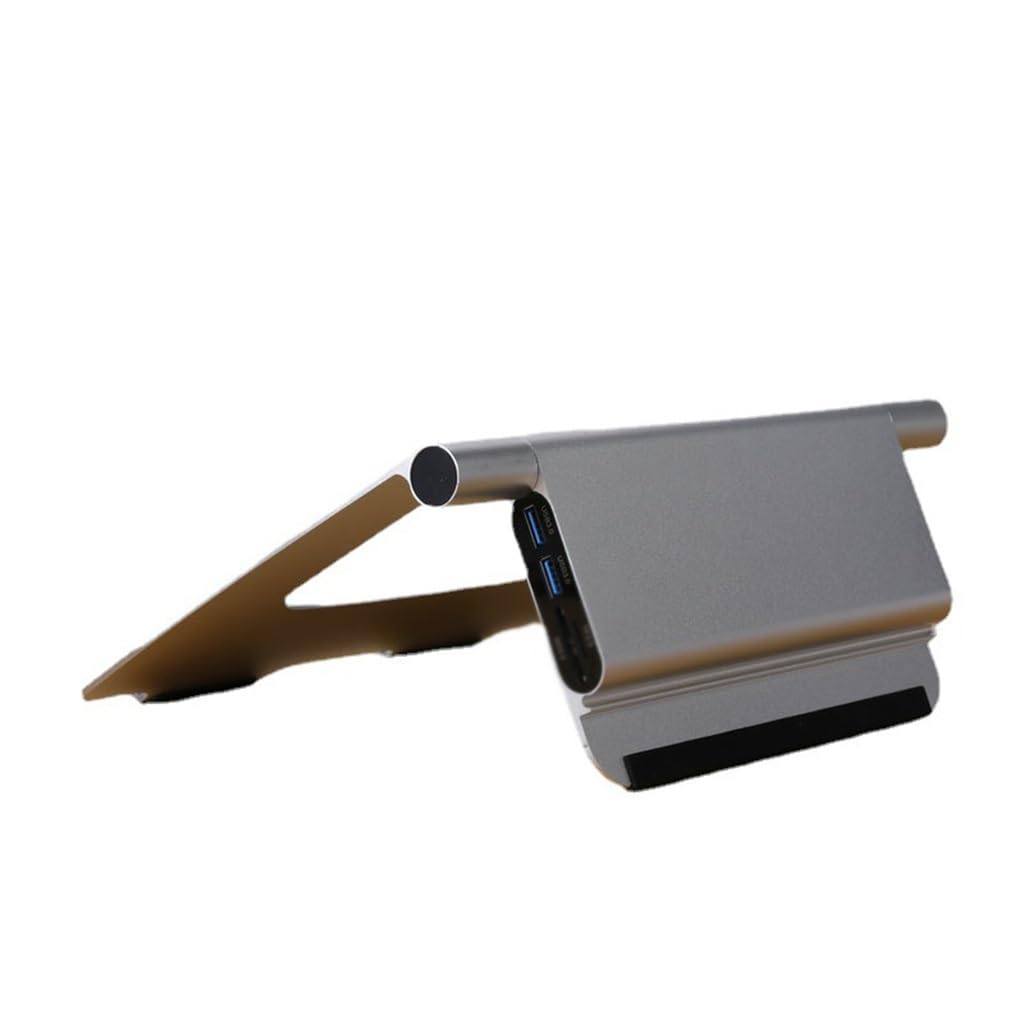 Portable Laptop Docking Station Computer Stand Aluminum Desktop Foldable Lift Cooling Bracket