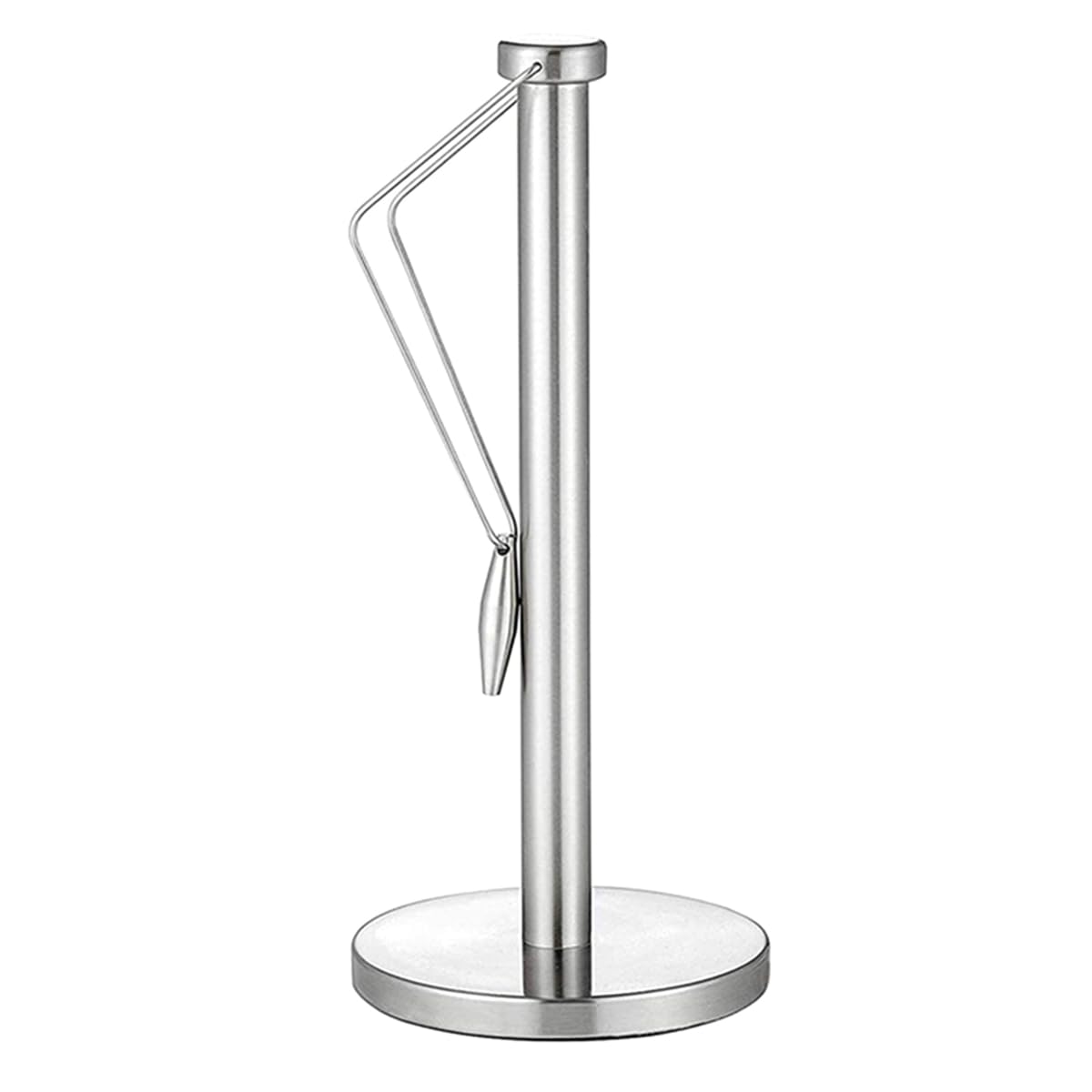 Vjsujehgy Stainless Steel Vertical Paper for Home Kitchen Countertop Living Room Napkins Paper Roll Holder