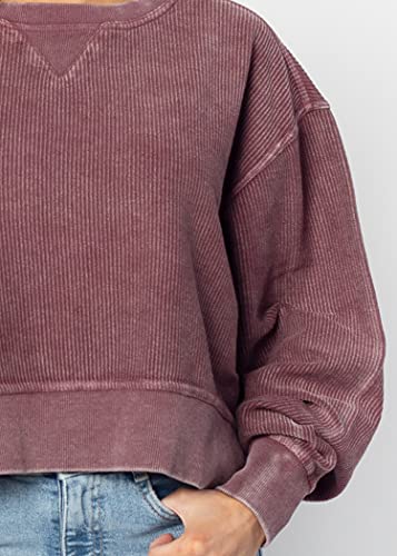 Image of chicka-d NCAA womens Corded Boxy Pullover