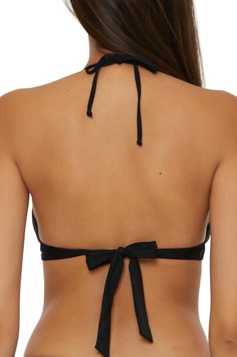 BECCA Womens Colette Banded Bikini Top, Adjustable, Tie Back, Swimwear Separates for Women3
