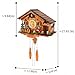 Cuckoopro Cuckoo Clock, Germany Black Forest Style Wooden Pendulum Quartz Wall Clock, Volume Control, Night Silent, Gift Package, Professional Service
