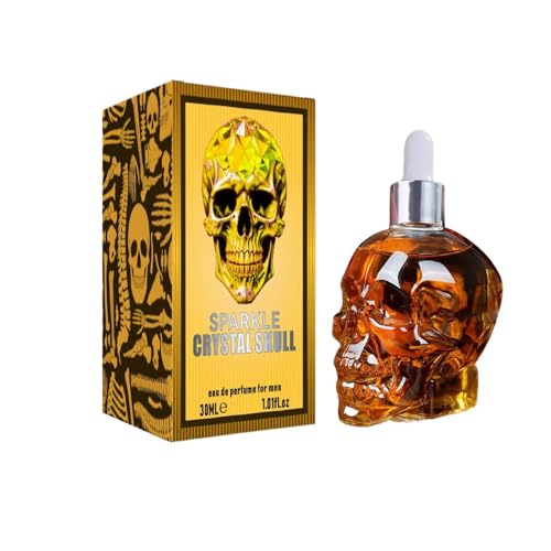 Tuxuseo Perfume de 30 ml para hombres, perfume de calavera con...