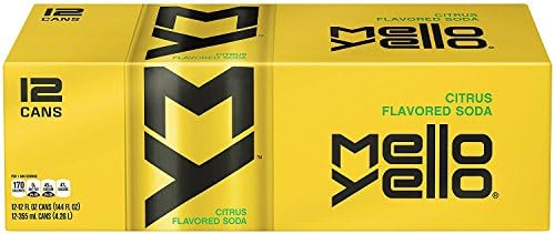 Mello Yello Soda Citrus, 12oz Can (Pack of 12, Total of 144 Oz)