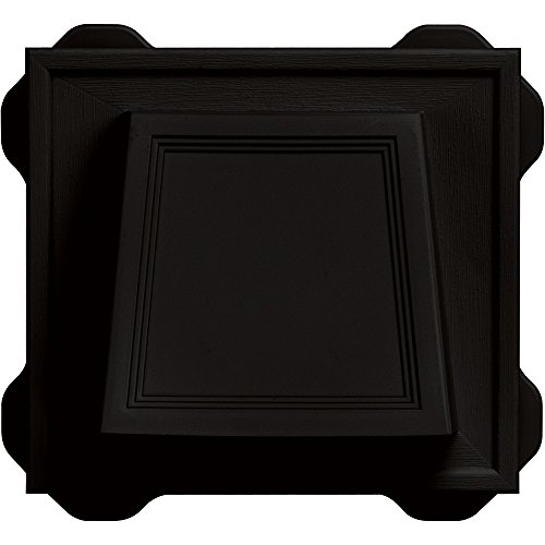 Builders Edge 140116774002 4" Hooded Dryer Vent 002, Black