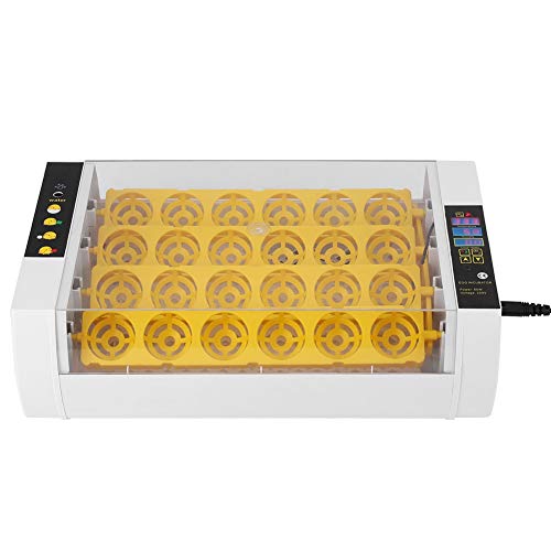 Egg Hatcher, Plastic Egg Incubator 24 Eggs Automatic Temperature Control Incubators Perfect For Chickens/Ducks/Goose/Birds Or Other Poultry18X7X12Inch #TOP1