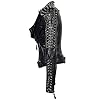 SX Women Punk Faux Leather PU Black Jacket Studded... #1