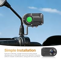 SIXTOP Motorrad Dashcam – 1080P Full HD Mini Kamera ohne Bildschirm mit GPS Standortverfolgung, IP66 Wasserdicht, WiFi & Loop Aufnahme, für Motorroller & Motorrad – Ansicht 2