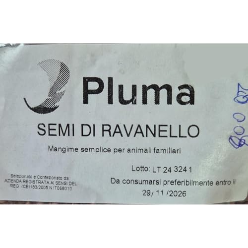 PLUMA - Semillas de rábano 800g