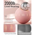 YOTTOY Anti-Burst Exercise Ball for Working Out, Yoga & Pregnancy, Extra Thick Workout Ball for Physical Therapy & Fitness - Image 5