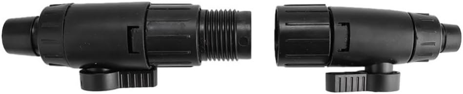 Black ABS Plastic Fish Tank Valve Interface Connector Quick Release Connector Control Hose Valve for Aquarium(12mm to 16mm)