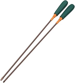 Destornillador extendido con cabeza magnética, color verde, tamaño de 12 pulgadas, para espacios reducidos (2 piezas)