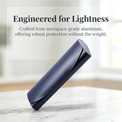 Image of Philley Aluminum Ultra-Light Eyeglasses Case Hard Shell Nearsighted Glasses Case for Women & Men