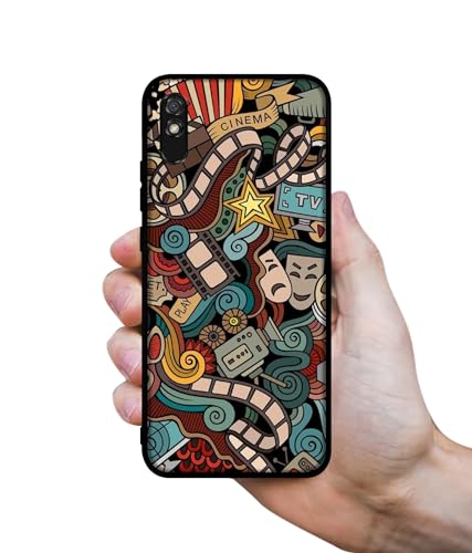Image of Movies Design Premium 2D Printed Metal Back Case Cover for Mi Redmi 9A / 9A Sport / 9i / 9i Sport